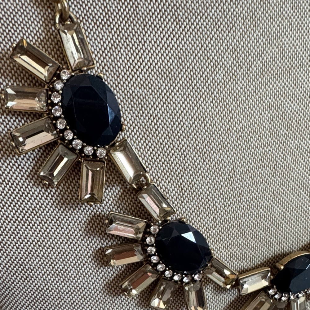 J. Crew Elegant Blue and Gold Necklace - Picture 2 of 5